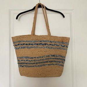 Woven market tote NWOT
